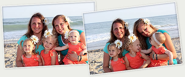 Beall girls at the beach